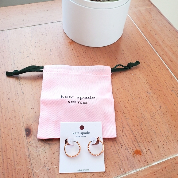 Kate Spade Rose Gold Earrings - Picture 2 of 4